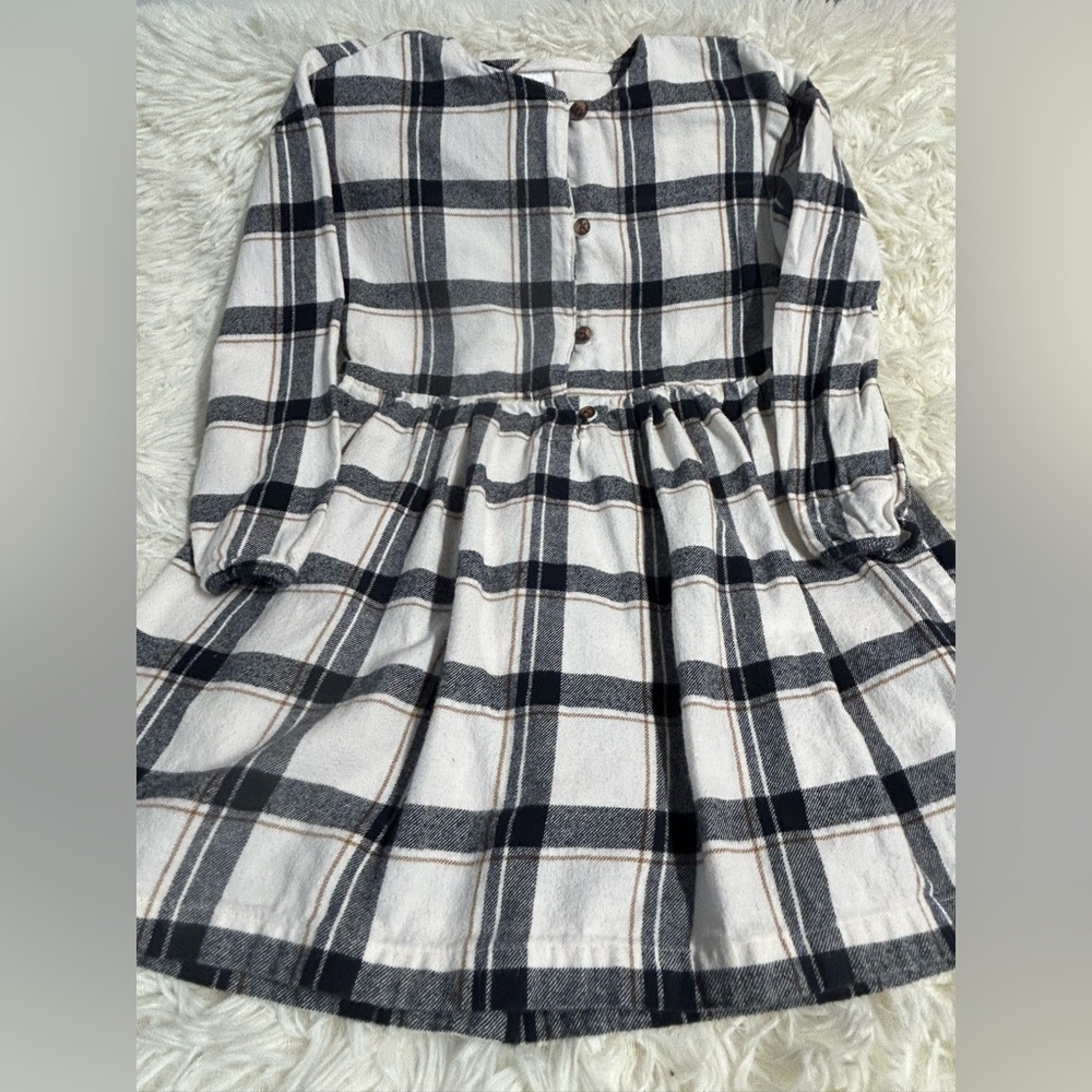 Carter's Black and White Plaid Toddler Dress